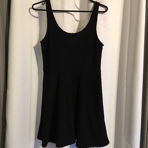 Mysterious little black skater dress